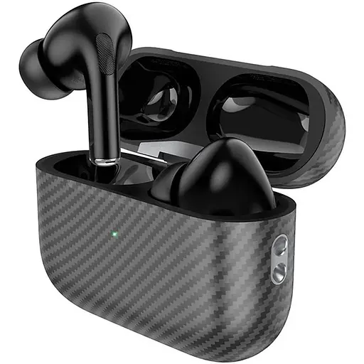 Bluetooth Стерео Гарнитура Hoco EW47 Plus, TWS, carbon version, BT5.3, 35mAh, 300mAh, 7h, Черный