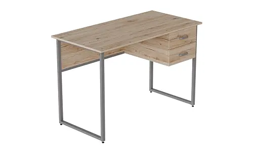 Компьютерный стол Ferrum-decor Таккота 75x120x70 серый ДСП Дуб Артизан 32мм (FRD-102346)