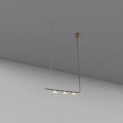 Підвіс SV0056-3 BK+GD 3000К - фото 1