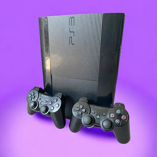 Стационарная игровая консоль PS3 Sony Playstation 3 Super Slim 500 ГБ + 50 игр 2 джойстика
