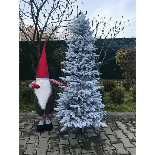 Елка Hvoya Traditional Slim литая 220 см заснеженная - фото 4