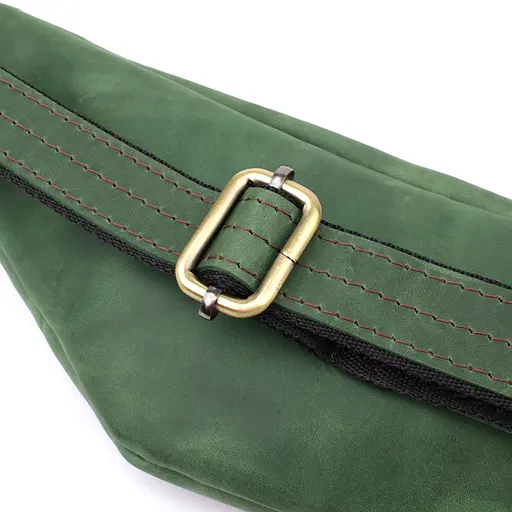 Містка бананка для чоловіків з натуральної вінтажної шкіри SHVIGEL 29х11х4,5 см sum0027467 - фото 15