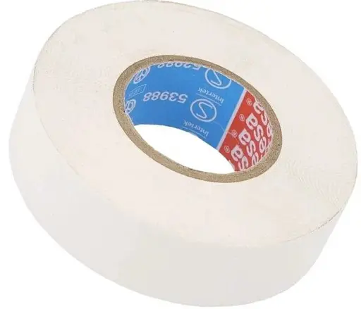 Ізоляційна стрічка Tesa SPVC +90°C 7000V 10 м х 15 мм біла