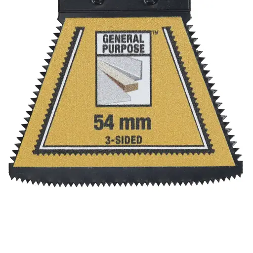 Пильное полотно трехстороннее DeWalt Extreme для DWE315, DCS355 L 54 мм 20 зубьев/дюйм 1 шт. (DT20773) - фото 3