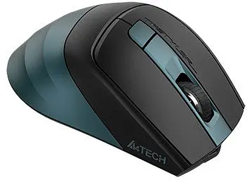 Мышь A4Tech Fstyler FB35CS, Midnight Green, USB, беспроводная бесшумная, оптическая, BT+RF (Combo), 1200/1600/2000/2400 dpi, 125 Hz, 6 кнопок, встроенный Li аккумулятор - фото 3