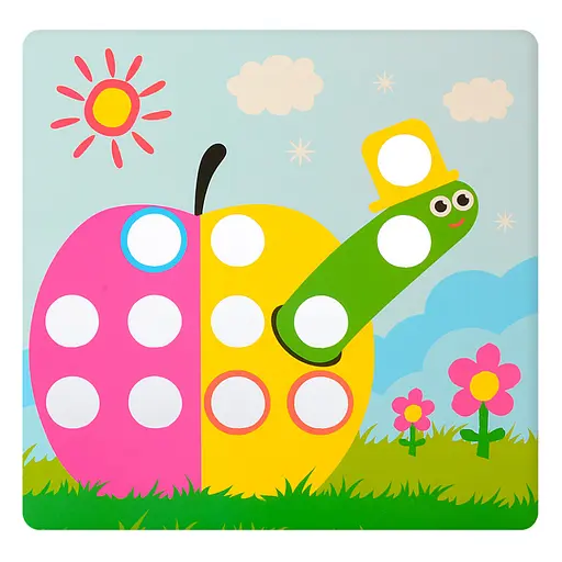 Детская мозаика с вкладышами SK 0005, 46 фишек - фото 3