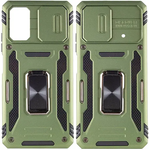 Ударостійкий чохол Camshield Army Ring для Xiaomi Poco X5 5G / Note 12 5G Оливковий / Army Green - фото 2