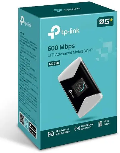 Роутер TP-Link 4G M7650 AC600 Black 802.11ac (M7650) - фото 3