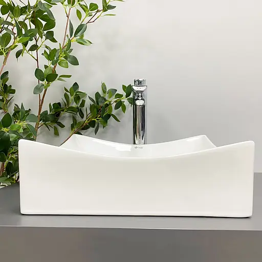 Умивальник VBI Viareggio S white накладний VBI-016200, Білий - фото 3