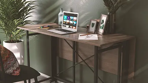 Стіл-книга трансформер Оріон 3 Ferrum-decor 750x1150x880 Чорний метал ДСП Дуб Сонома Трюфель 16 мм (FRD-105085) - фото 9