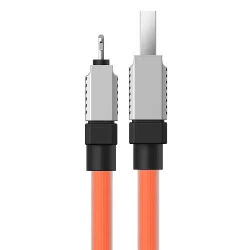 USB кабель Baseus CoolPlay Series Fast Charging Cable USB to iP 2.4A 1 м оранжевый CAKW000407 - фото 1