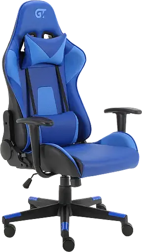 Геймерское кресло GT Racer черное с синим (X-2317 Black/Dark Blue) - фото 8