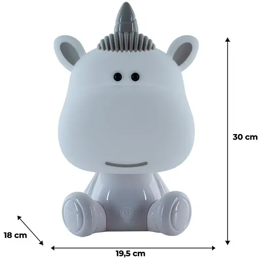 Світильник-нічник Kite LED з акумулятором Unicorn білий (K24-491-1-1) - фото 5