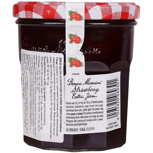 Джем Bonne Maman экстра клубничный 370 г - фото 2