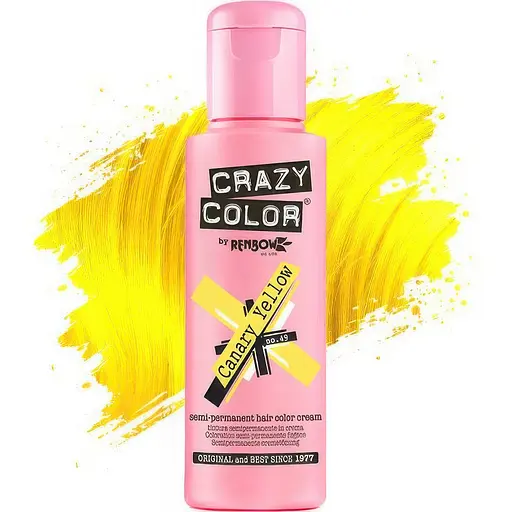 Тінт-фарба для волосся Crazy Color відтінок 49 жовта канарейка 100 мл