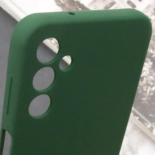 Чохол Lakshmi Silicone Cover Full Camera AA with logo для Samsung Galaxy A15 4G/5G/M15 5G Зелений/Dark green - фото 4