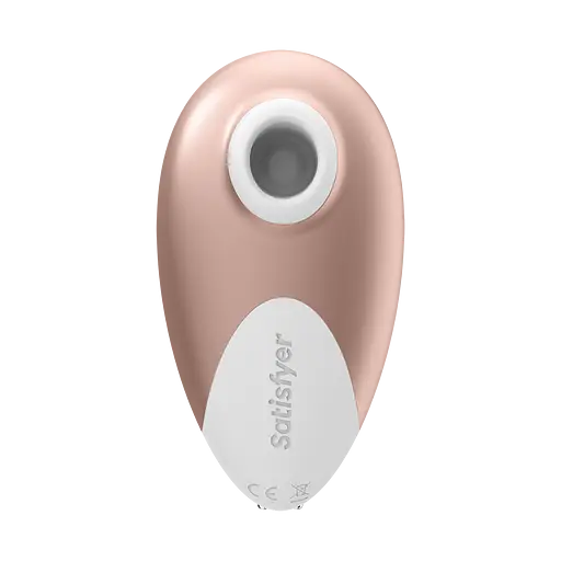 Вакуумний стимулятор клітора Satisfyer Deluxe золотий - фото 2