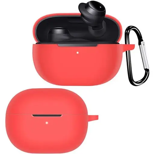 Чехол-накладка DK Silicone Candy Friendly с карабином для Xiaomi Redmi Buds 3 Lite (red)