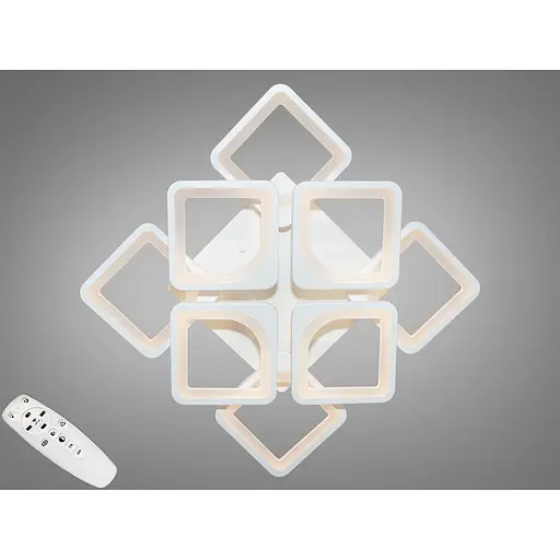 Стельова LED люстра Romin смарт світильник з пультом dimmer 115W білий - фото 1