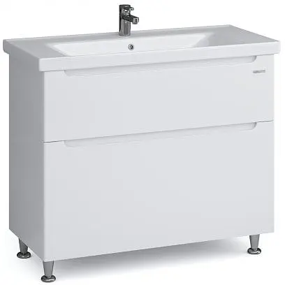 Тумба підлогова Sanwerk Ера 100 Білий з умивальником Сава (MV0000908) Білий - фото 1