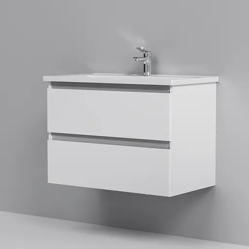 Тумба підвісна AM.PM X - Joy 80 см білий глянець з умивальником (M85-FHX0802-WC0802WG38) - фото 4