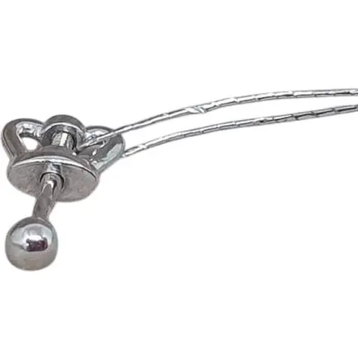 Золотая моносерьга-пуссета Платон Шарик. 3С193/00Б