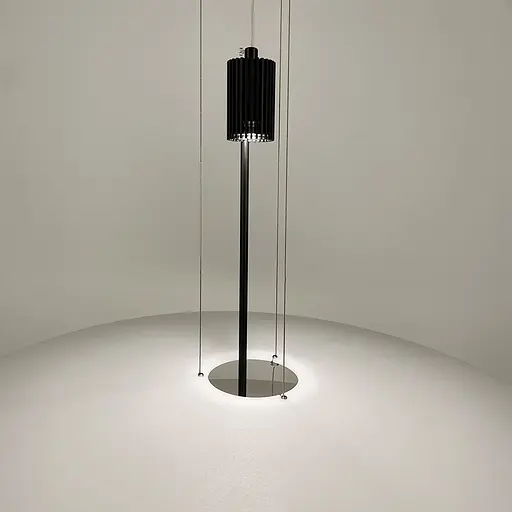 Дизайнерский 2-х ярусный светильник КРЫЛЬЯ СВЕТА с черным основанием Line.F MJ 14-680+680 BK - фото 4