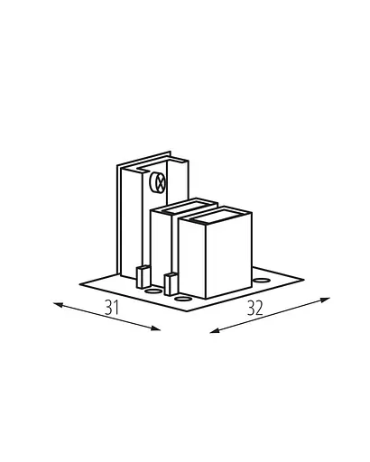 Заглушка торцева Kanlux 33236 Tear IP20 Wh - фото 2