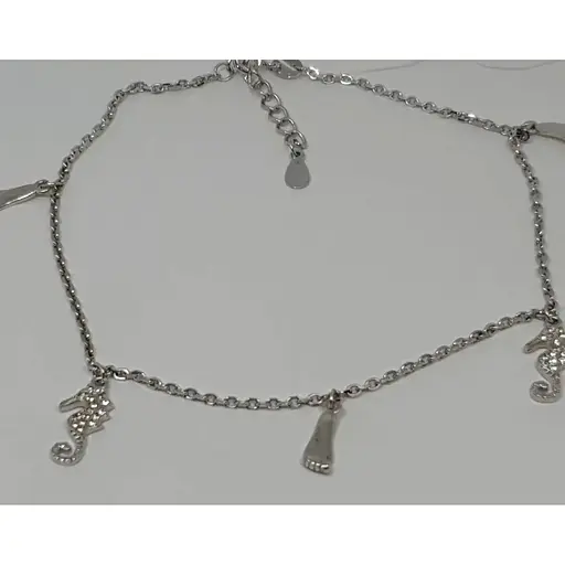 Серебряный браслет на ногу. 81011680425 24 - фото 3