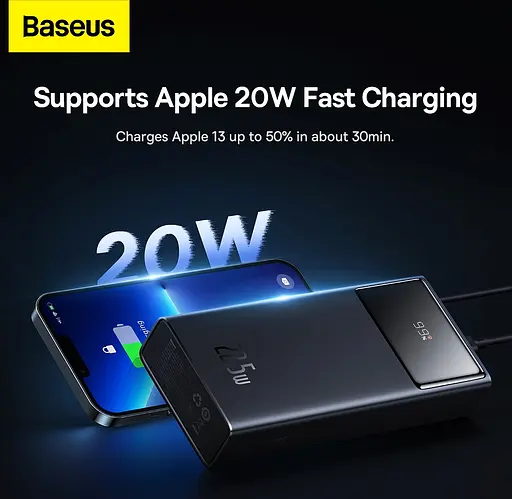 Павербанк Baseus Star Lord PPXJ080001 Power Bank портативное зарядное устройство для телефона 20000 mAh 22.5W - фото 9