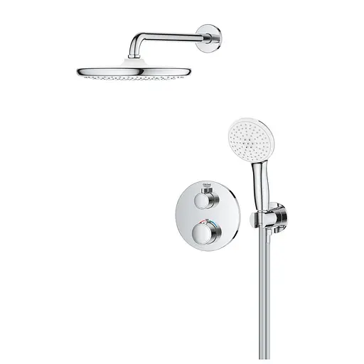Душева система прихованого монтажу Grohe Grohtherm із Tempesta 250 34872000, Хром - фото 3