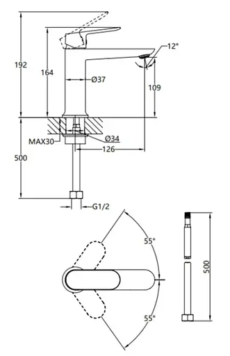 Змішувач для раковини Qtap Evia Chrome QTEVI2701CRM47576 - фото 2
