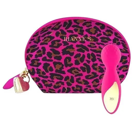 Мини-вибромассажер Rianne S Lovely Leopard Mini Wand Pink