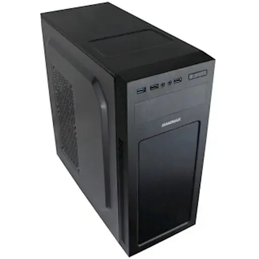 Корпус GameMax MT520-FAN Black, без БЖ, Mid Tower, ATX / Micro ATX / Mini ITX, 2хUSB 2.0, 1хUSB 3.0, 0.5 мм, 4.0кг
