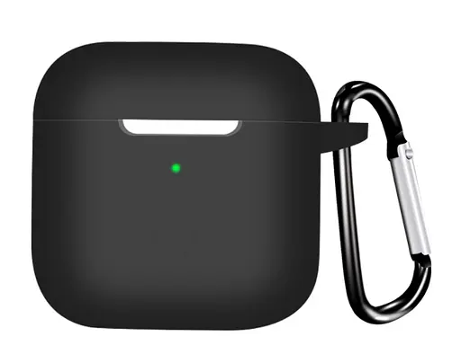 Чехол-накладка DK Silicone Candy Friendly с карабином для Xiaomi Redmi Buds 3 (black) - фото 2