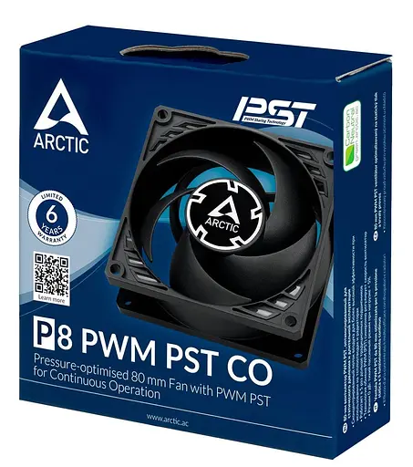 Вентилятор Arctic P8 PWM PST CO (Black) (ACFAN00151A) - фото 6