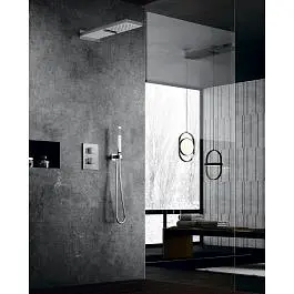 Термостат для душу на 2 споживача Paffoni Level chrome LEQ518CR, Хром - фото 2