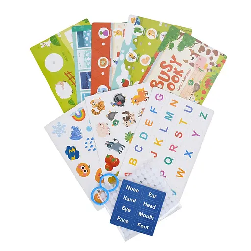 М'яка розвиваюча іграшка-книжечка "Busybook" Bambi 557-581-583-2 - фото 2