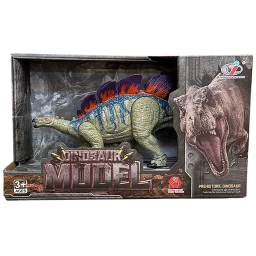 Фигурка Dino Toys Стегозавр движущийся красно-зеленый F2 (Q9899-F2) - фото 1