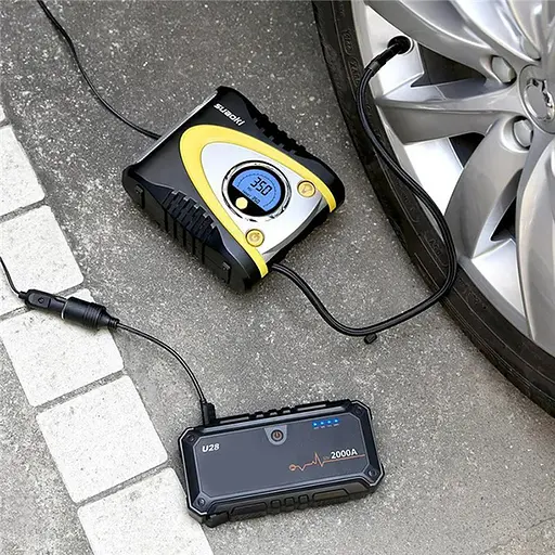 Автомобильное портативное пуско-зарядное устройство (бустер) Jump Starter Wondertech WTST001 U28, 2000А, павербанк 20000 мАч - фото 8
