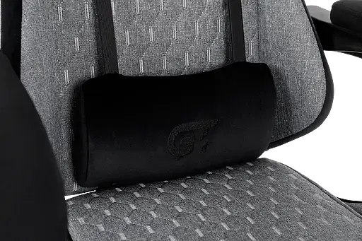 Геймерское кресло GT Racer серое с черным (X-2324 Fabric Gray/Black Suede) - фото 9