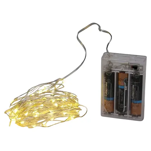 Светодиодная гирлянда нить капля росы 4.5м 50led батарейки