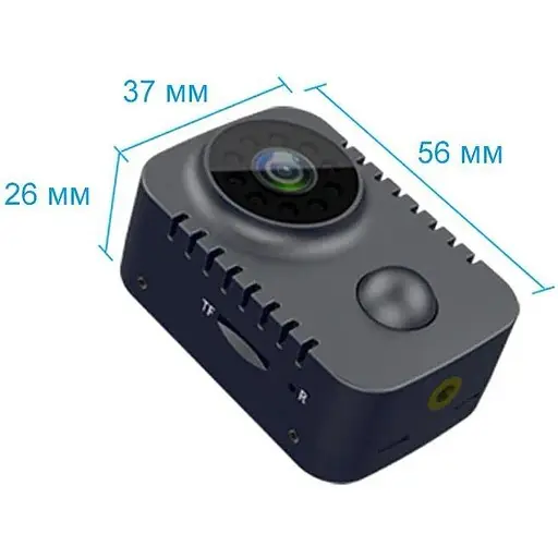 Міні камера Nectronix MD29 з датчиком руху, нічним баченням та записом на карту пам'яті FullHD 1080P, до 90 днів роботи (100753) - фото 4