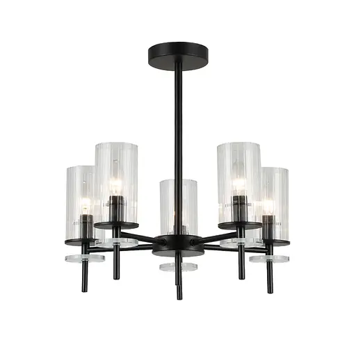 Люстра Ardero BL1750-1 CHICAGO під лампу чорний - фото 1