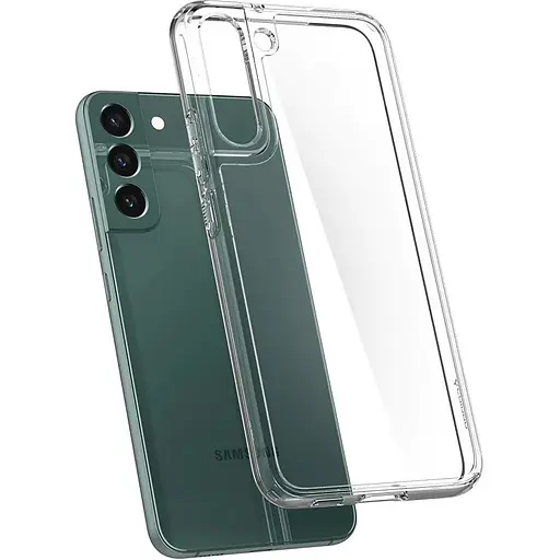 Оригинальный противоударный чехол Spigen Ultra Hybrid для Samsung Galaxy S22 Plus (6.6") Прозрачный (ACS03954) - фото 2