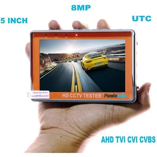 Видеотестер - портативный монитор для настройки видеокамер Pomiacam IV5, AHD TVI CVI CVBS до 8 Мегапикселей - фото 2