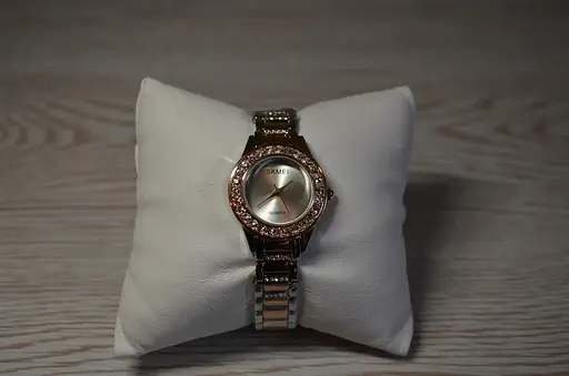 Женские классические часы Skmei 1262 (Розовое золото) - фото 5