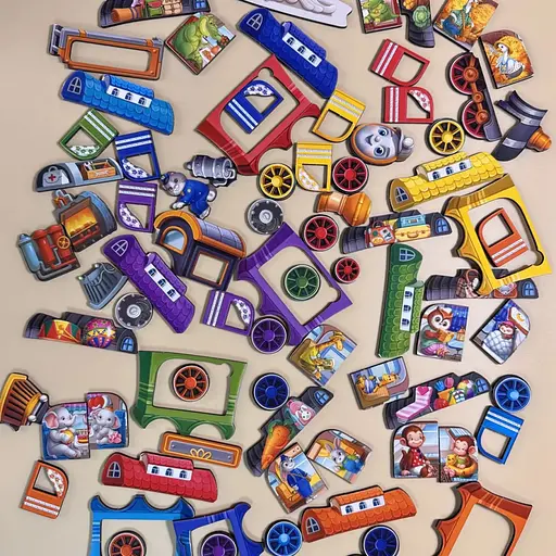 Деревянный детский сортер "Поезд большой" Ubumblebees (ПСД296) PSD296 - фото 5