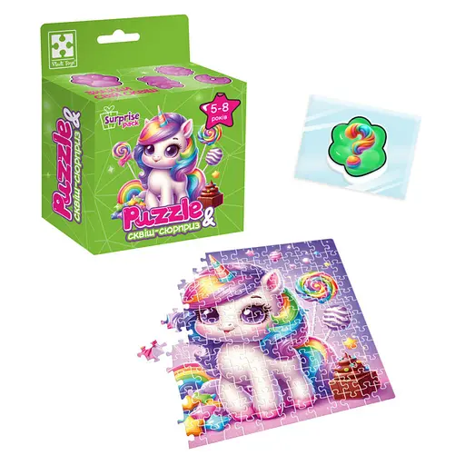 Детские пазлы с сюрпризом Единорожка2 VT8030-02, 180 деталей - фото 2