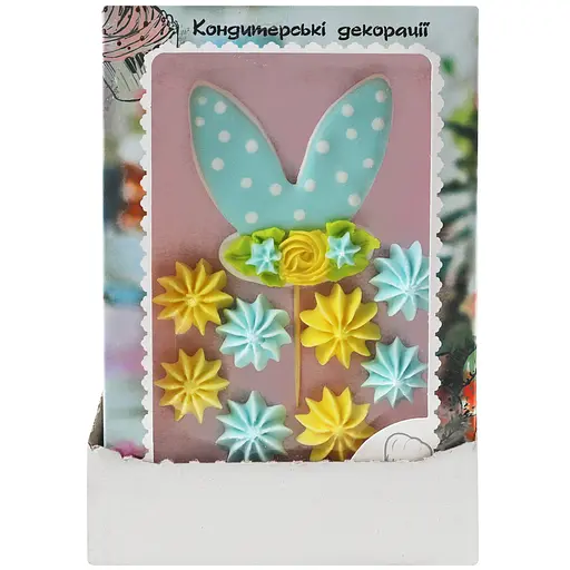 Набор кондитерских декораций Добрик Ушки кролика цвет в ассортименте - фото 6